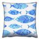 Soft & Stylish Cushion (43 x 43 cm), 50% Cotton/50% Polyester, Washable & Ironable, Concealed Zip, Silicone Filling | Perfect for Home Decor & Comfort
