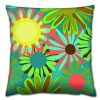 Soft & Stylish Cushion (43 x 43 cm), 50% Cotton/50% Polyester, Washable & Ironable, Concealed Zip, Silicone Filling | Perfect for Home Decor & Comfort