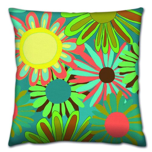 Soft & Stylish Cushion (43 x 43 cm), 50% Cotton/50% Polyester, Washable & Ironable, Concealed Zip, Silicone Filling | Perfect for Home Decor & Comfort