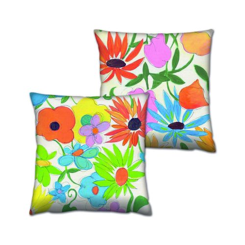 Soft & Stylish Cushion Set (2 Pieces), 43 x 43 cm | 50% Cotton & 50% Polyester, Washable, Ironable, Concealed Zip, Silicone Filling | Perfect for Home Decor