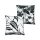 Soft & Stylish Cushion Set (2 Pieces), 43 x 43 cm | 50% Cotton & 50% Polyester, Washable, Ironable, Concealed Zip, Silicone Filling | Perfect for Home Decor