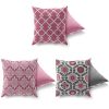 Soft & Stylish Cushion Set (3 Pieces), 43 x 43 cm | 50% Cotton & 50% Polyester, Washable & Ironable, Concealed Zip, Silicone Filling | Perfect for Home Decor