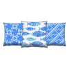 Soft & Stylish Cushion Set (3 Pieces), 43 x 43 cm | 50% Cotton & 50% Polyester, Washable & Ironable, Concealed Zip, Silicone Filling | Perfect for Home Decor