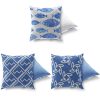 Soft & Stylish Cushion Set (3 Pieces), 43 x 43 cm | 50% Cotton & 50% Polyester, Washable & Ironable, Concealed Zip, Silicone Filling | Perfect for Home Decor