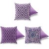 Soft & Stylish Cushion Set (3 Pieces), 43 x 43 cm | 50% Cotton & 50% Polyester, Washable & Ironable, Concealed Zip, Silicone Filling | Perfect for Home Decor