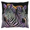 Soft & Stylish Cushion (43 x 43 cm), 50% Cotton/50% Polyester, Washable & Ironable, Concealed Zip, Silicone Filling | Perfect for Home Decor & Comfort