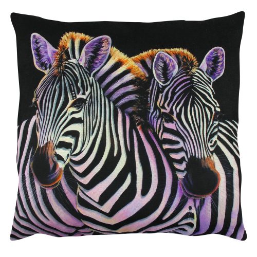 Soft & Stylish Cushion (43 x 43 cm), 50% Cotton/50% Polyester, Washable & Ironable, Concealed Zip, Silicone Filling | Perfect for Home Decor & Comfort