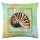 Soft & Stylish Cushion (43 x 43 cm), 50% Cotton/50% Polyester, Washable & Ironable, Concealed Zip, Silicone Filling | Perfect for Home Decor & Comfort
