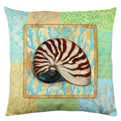 Soft & Stylish Cushion (43 x 43 cm), 50% Cotton/50% Polyester, Washable & Ironable, Concealed Zip, Silicone Filling | Perfect for Home Decor & Comfort