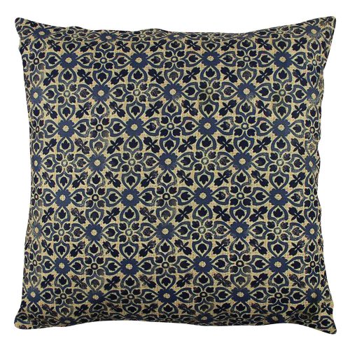 Soft & Stylish Cushion (43 x 43 cm), 50% Cotton/50% Polyester, Washable & Ironable, Concealed Zip, Silicone Filling | Perfect for Home Decor & Comfort