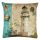 Soft & Stylish Cushion (43 x 43 cm), 50% Cotton/50% Polyester, Washable & Ironable, Concealed Zip, Silicone Filling | Perfect for Home Decor & Comfort