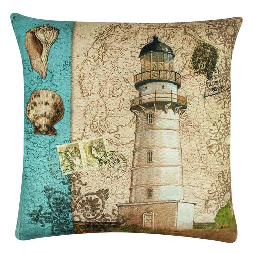 Soft & Stylish Cushion (43 x 43 cm), 50% Cotton/50% Polyester, Washable & Ironable, Concealed Zip, Silicone Filling | Perfect for Home Decor & Comfort