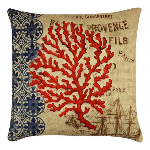 Soft & Stylish Cushion (43 x 43 cm), 50% Cotton/50% Polyester, Washable & Ironable, Concealed Zip, Silicone Filling | Perfect for Home Decor & Comfort