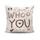 Stylish Cushion Cover 43x43 cm, 50% Cotton/50% Polyester, Washable & Ironable, Concealed Zip Closure | Perfect for Home Decor & Comfort
