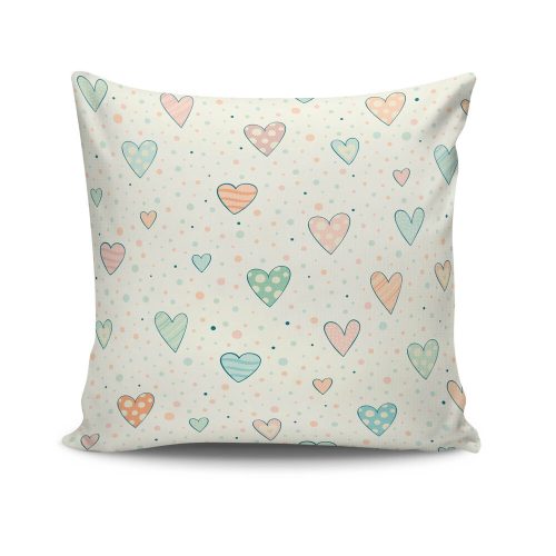 Stylish Cushion Cover 43x43 cm, 50% Cotton/50% Polyester, Washable & Ironable, Concealed Zip Closure | Perfect for Home Decor & Comfort