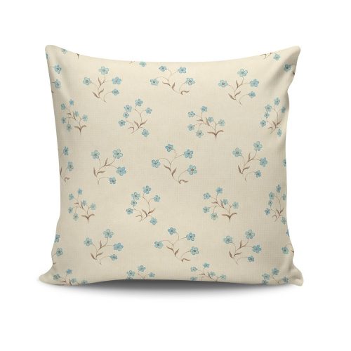 Stylish Cushion Cover 43x43 cm, 50% Cotton/50% Polyester, Washable & Ironable, Concealed Zip Closure | Perfect for Home Decor & Comfort