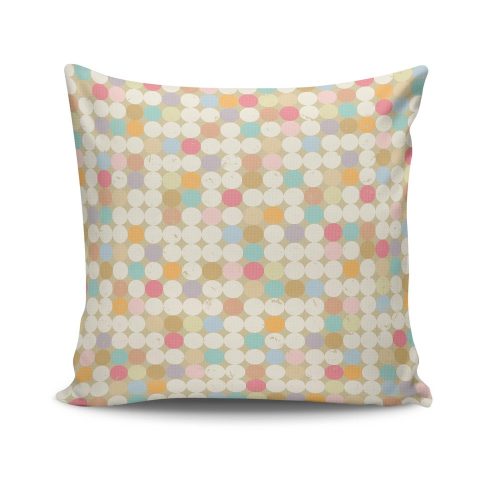 Stylish Cushion Cover 43x43 cm, 50% Cotton/50% Polyester, Washable & Ironable, Concealed Zip Closure | Perfect for Home Decor & Comfort
