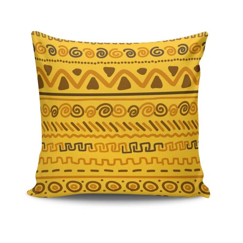 Stylish Cushion Cover 43x43 cm, 50% Cotton/50% Polyester, Washable & Ironable, Concealed Zip Closure | Perfect for Home Decor & Comfort