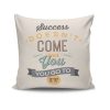 Stylish Cushion Cover 43x43 cm, 50% Cotton/50% Polyester, Washable & Ironable, Concealed Zip Closure | Perfect for Home Decor & Comfort