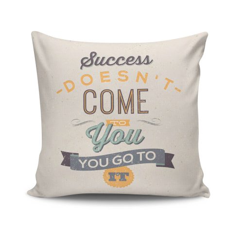 Stylish Cushion Cover 43x43 cm, 50% Cotton/50% Polyester, Washable & Ironable, Concealed Zip Closure | Perfect for Home Decor & Comfort