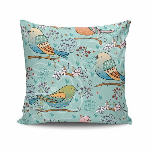 Stylish Cushion Cover 43x43 cm, 50% Cotton/50% Polyester, Washable & Ironable, Concealed Zip Closure | Perfect for Home Decor & Comfort