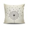 Stylish Cushion Cover 43x43 cm, 50% Cotton/50% Polyester, Washable & Ironable, Concealed Zip Closure | Perfect for Home Decor & Comfort
