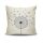 Stylish Cushion Cover 43x43 cm, 50% Cotton/50% Polyester, Washable & Ironable, Concealed Zip Closure | Perfect for Home Decor & Comfort