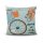Stylish Cushion Cover 43x43 cm, 50% Cotton/50% Polyester, Washable & Ironable, Concealed Zip Closure | Perfect for Home Decor & Comfort