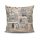 Stylish Cushion Cover 43x43 cm, 50% Cotton/50% Polyester, Washable & Ironable, Concealed Zip Closure | Perfect for Home Decor & Comfort