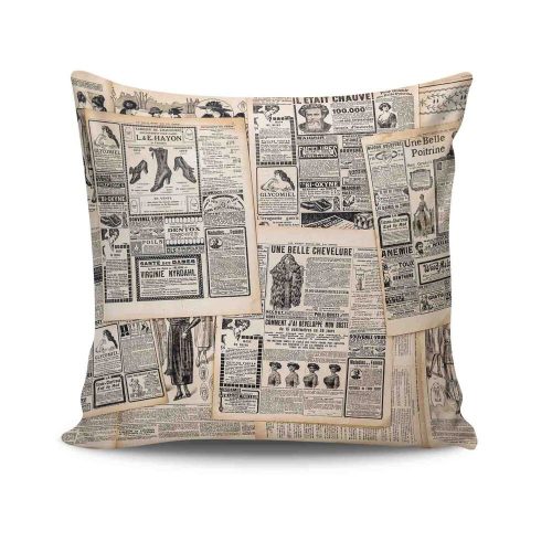 Stylish Cushion Cover 43x43 cm, 50% Cotton/50% Polyester, Washable & Ironable, Concealed Zip Closure | Perfect for Home Decor & Comfort