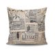 Stylish Cushion Cover 43x43 cm, 50% Cotton/50% Polyester, Washable & Ironable, Concealed Zip Closure | Perfect for Home Decor & Comfort