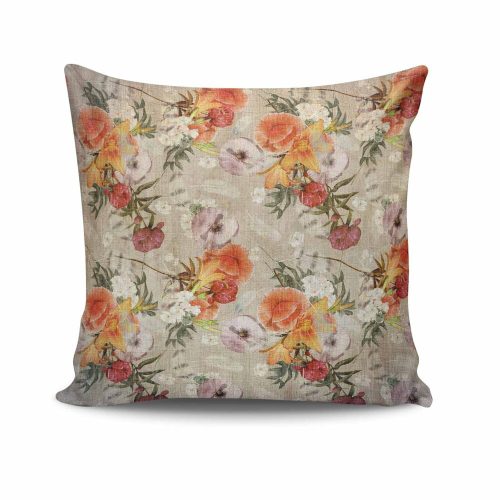 Stylish Cushion Cover 43x43 cm, 50% Cotton/50% Polyester, Washable & Ironable, Concealed Zip Closure | Perfect for Home Decor & Comfort