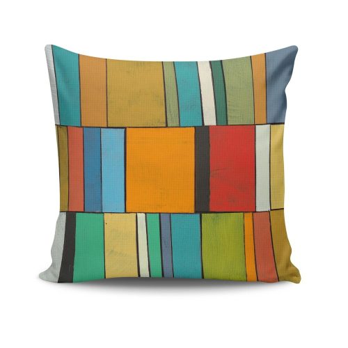 Stylish Cushion Cover 43x43 cm, 50% Cotton/50% Polyester, Washable & Ironable, Concealed Zip Closure | Perfect for Home Decor & Comfort