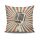 Stylish Cushion Cover 43x43 cm, 50% Cotton/50% Polyester, Washable & Ironable, Concealed Zip Closure | Perfect for Home Decor & Comfort