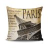 Stylish Cushion Cover 43x43 cm, 50% Cotton/50% Polyester, Washable & Ironable, Concealed Zip Closure | Perfect for Home Decor & Comfort