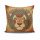Stylish Cushion Cover 43x43 cm, 50% Cotton/50% Polyester, Washable & Ironable, Concealed Zip Closure | Perfect for Home Decor & Comfort