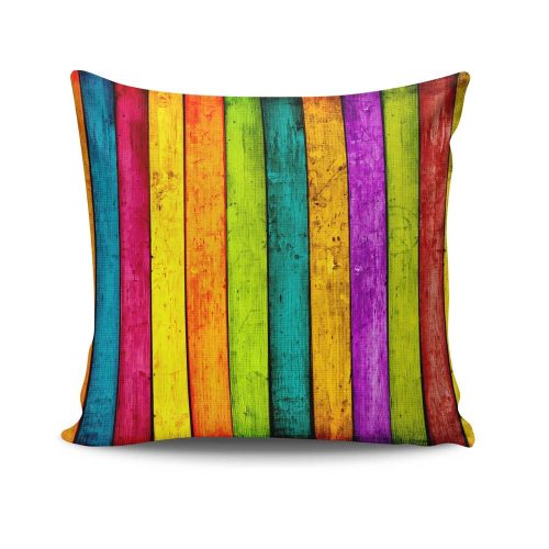 Stylish Cushion Cover 43x43 cm, 50% Cotton/50% Polyester, Washable & Ironable, Concealed Zip Closure | Perfect for Home Decor & Comfort