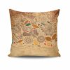 Stylish Cushion Cover 43x43 cm, 50% Cotton/50% Polyester, Washable & Ironable, Concealed Zip Closure | Perfect for Home Decor & Comfort