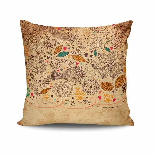 Stylish Cushion Cover 43x43 cm, 50% Cotton/50% Polyester, Washable & Ironable, Concealed Zip Closure | Perfect for Home Decor & Comfort