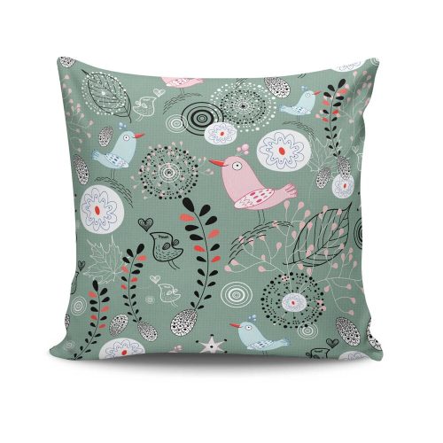 Stylish Cushion Cover 43x43 cm, 50% Cotton/50% Polyester, Washable & Ironable, Concealed Zip Closure | Perfect for Home Decor & Comfort