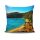 Stylish Cushion Cover 43x43 cm, 50% Cotton/50% Polyester, Washable & Ironable, Concealed Zip Closure | Perfect for Home Decor & Comfort