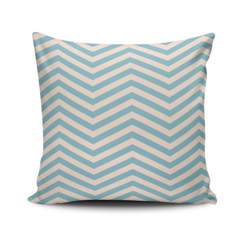 Soft & Stylish Cushion (43 x 43 cm), 50% Cotton/50% Polyester, Machine Washable, Ironable, Silicone Filling, Concealed Zip | Perfect for Home Decor
