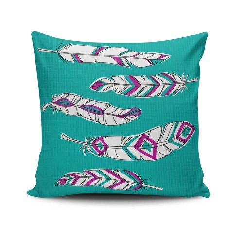 Soft & Stylish Cushion (43 x 43 cm), 50% Cotton/50% Polyester, Machine Washable, Ironable, Silicone Filling, Concealed Zip | Perfect for Home Decor