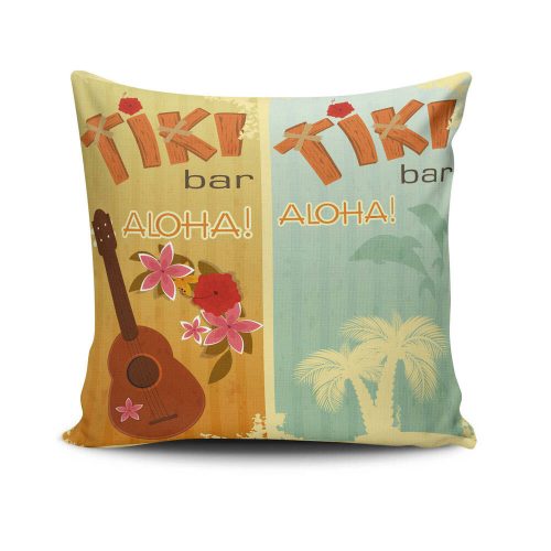 Soft & Stylish Cushion (43 x 43 cm), 50% Cotton/50% Polyester, Machine Washable, Ironable, Silicone Filling, Concealed Zip | Perfect for Home Decor