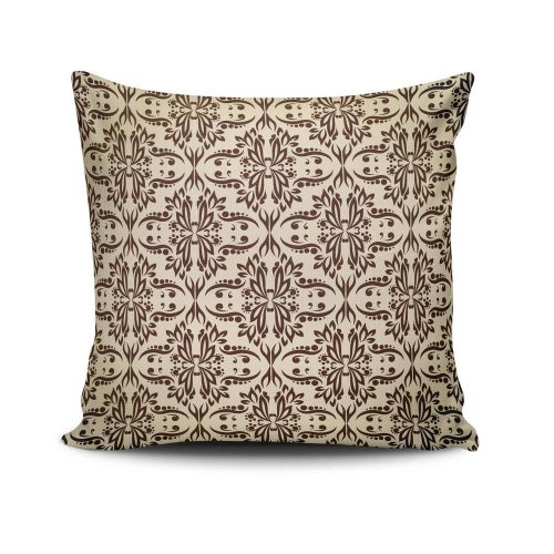 Stylish Cushion Cover 43x43 cm, 50% Cotton/50% Polyester, Washable & Ironable, Concealed Zip Closure | Perfect for Home Decor & Comfort