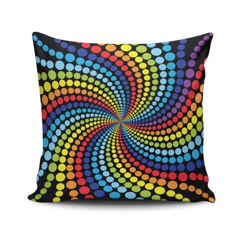 Stylish Cushion Cover 43x43 cm, 50% Cotton/50% Polyester, Washable & Ironable, Concealed Zip Closure | Perfect for Home Decor & Comfort