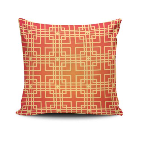 Stylish Cushion Cover 43x43 cm, 50% Cotton/50% Polyester, Washable & Ironable, Concealed Zip Closure | Perfect for Home Decor & Comfort