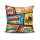 Stylish Cushion Cover 43x43 cm, 50% Cotton/50% Polyester, Washable & Ironable, Concealed Zip Closure | Perfect for Home Decor & Comfort