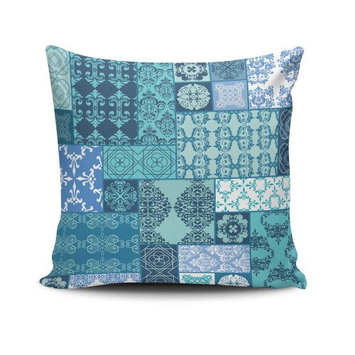 Stylish Cushion Cover 43x43 cm, 50% Cotton/50% Polyester, Washable & Ironable, Concealed Zip Closure | Perfect for Home Decor & Comfort