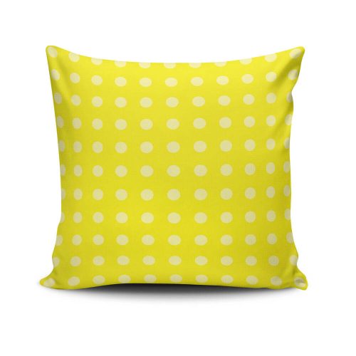 Stylish Cushion Cover 43x43 cm, 50% Cotton/50% Polyester, Washable & Ironable, Concealed Zip Closure | Perfect for Home Decor & Comfort